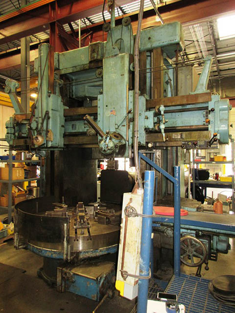 64" - 4 JAW CHUCK GIDDINGS & LEWIS ... VERTICAL TURRET LATHE